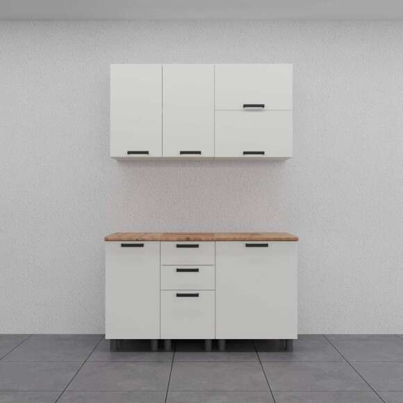 МК Аленушка Н 400 Лаванда Молочный, скоба черный (со столешницей) МК Аленушка Н 400 Лаванда Молочный, скоба черный (со столешницей)