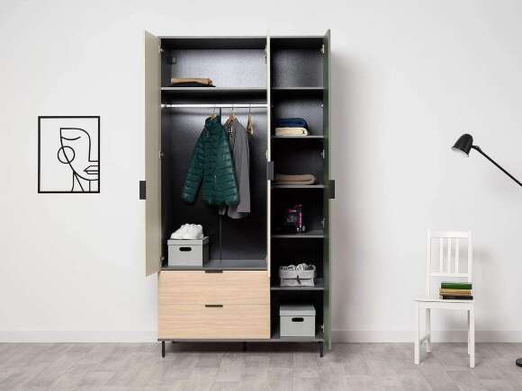 Марвэл Шкаф 16.317.03 Белый PE шагрень / Плэйн / Безмолвная Пустыня