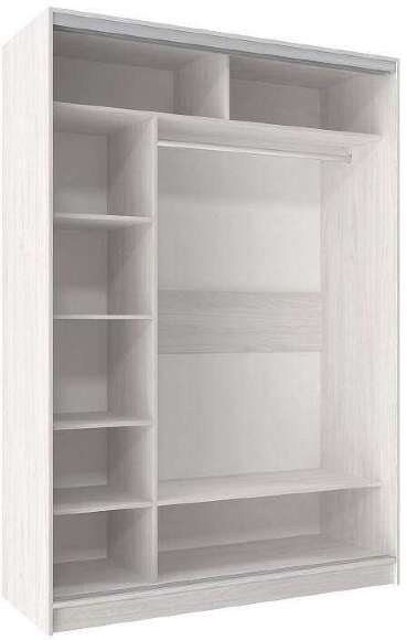 Шкаф-купе двухдверный 1600 Домашний Ясень Анкор светлый