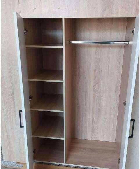 Лео кровать-чердак Дуб Сонома / Белый снег Лео кровать-чердак Дуб Сонома / Белый снег