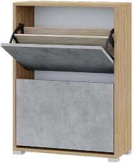 Обувница Домино (Дуб золотой / Бетон)