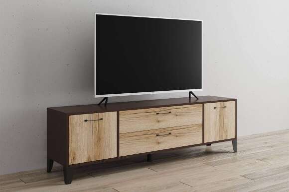 Тумба под телевизор Парус-13, Венге, Дуб делано