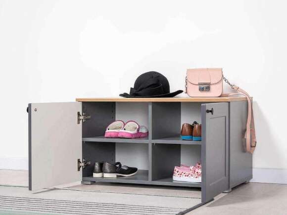 Прихожая Остин 1 Серый графит/Дуб Вотан