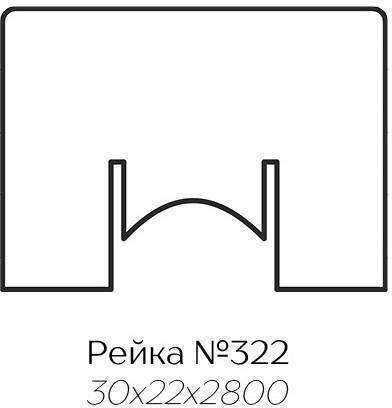 Комплект декоративных реек 30х22, дуб сонома Комплект декоративных реек 30х22, дуб сонома