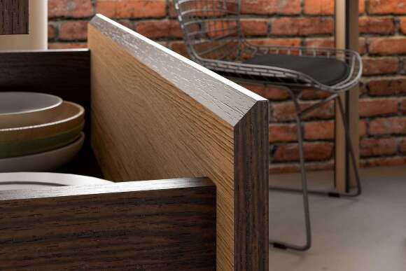 Шкаф кухонный напольный с ящиками 70 см Берген 7с3 (Венге/Дуб Делано)