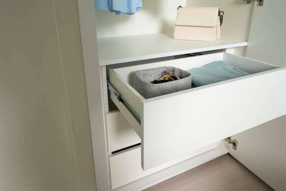 Шкаф для одежды Остин 13.336.02, Белый шагрень, Дуб золотой Шкаф для одежды Остин 13.336.02, Белый шагрень, Дуб золотой