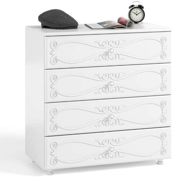 Комод Италия ИТ-6 белое дерево Комод Италия ИТ-6 белое дерево