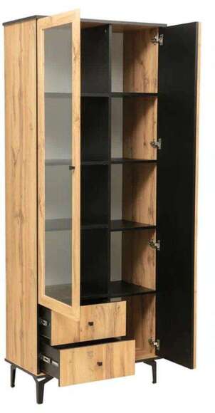 Стенка Либерти 3 (опора h150) Дуб вотан/Черный Стенка Либерти 3 (опора h150) Дуб вотан/Черный