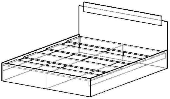 Кровать 160х200 ЭКО Эра (Ясень Шимо) Кровать 160х200 ЭКО Эра (Ясень Шимо)