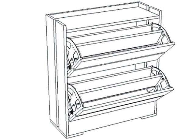 Обувница низкая ЯПТ-3 Ямайка ТЭКС (Ясень шимо)