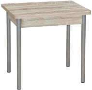 Эко 80х60 стол обеденный раскладной / Дуб сонома/металлик