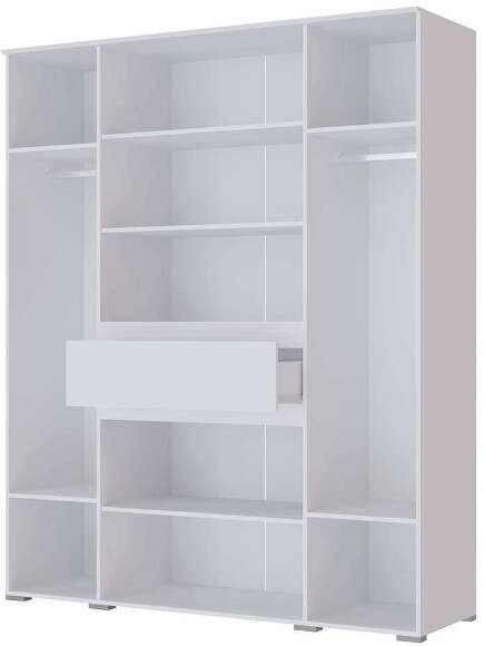 Шкаф 4-х створчатый Плейона (ТЭКС) Белый