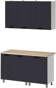 МК Аленушка 1,4м Лотос Сталь,скоба антрацит,сонома МК Аленушка 1,4м Лотос Сталь,скоба антрацит,сонома