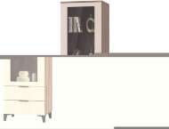 Шкаф-витрина Тоскана (MLK) Шкаф-витрина Тоскана (MLK)