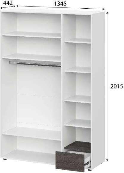 Анри Шкаф комбинированный 3х ств