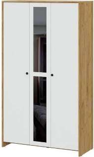 Шкаф трехстворчатый Дольче, Дуб Золотой, Белый Шкаф трехстворчатый Дольче, Дуб Золотой, Белый