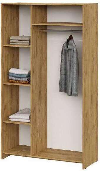 Шкаф трехстворчатый Дольче, Дуб Золотой, Белый Шкаф трехстворчатый Дольче, Дуб Золотой, Белый