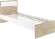 NEXT 71 Кровать односпальная 800 Белый / Дуб Сонома