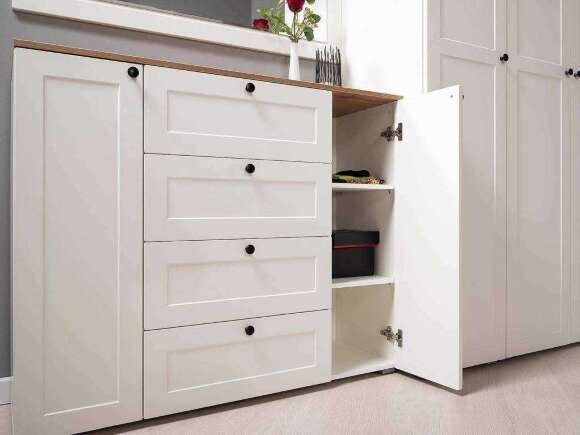 Прихожая Остин 2 Белый шагрень/Дуб Вотан Прихожая Остин 2 Белый шагрень/Дуб Вотан