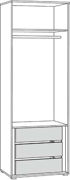 Шкаф для одежды Остин 13.336.02, Серый графит, Дуб золотой Шкаф для одежды Остин 13.336.02, Серый графит, Дуб золотой