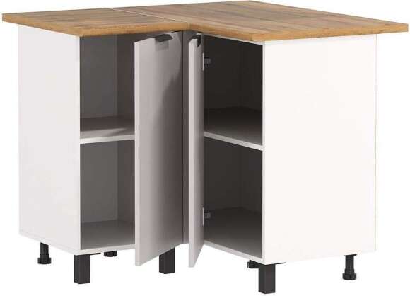 Кухня Венера угловая 1000 х 1000 Белый/Кашемир Кухня Венера угловая 1000 х 1000 Белый/Кашемир