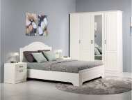 Спальня Ливерпуль 3 Белый/Ясень ваниль