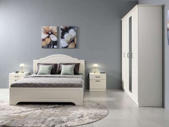 Спальня Ливерпуль 3 Белый/Ясень ваниль