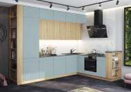 Кухня Техно-5 3,2*2,24м (Сонома/Браш Деним Блю, Белый (Кастилло темный) Кухня Техно-5 3,2*2,24м (Сонома/Браш Деним Блю, Белый (Кастилло темный)