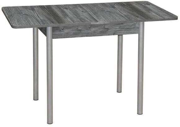 Эко 80х60 стол обеденный раскладной / пасадена/металлик
