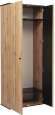 Шкаф для одежды Либерти 51.01, Дуб Вотан, Черный Шкаф для одежды Либерти 51.01, Дуб Вотан, Черный
