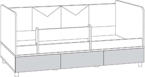 Кровать Эйп, Белый