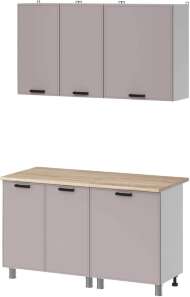 МК Аленушка 1,4м Магнолия Кашемир,скоба черный,сонома МК Аленушка 1,4м Магнолия Кашемир,скоба черный,сонома