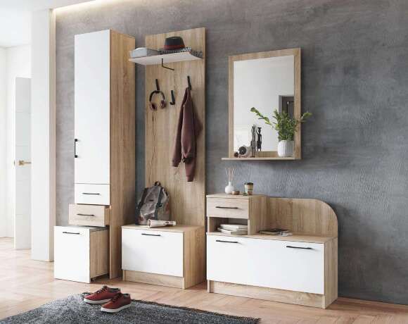 Шкаф-пенал с пуфиком Денвер (ТЭКС) Шкаф-пенал с пуфиком Денвер (ТЭКС)