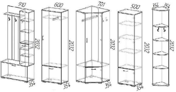 Прихожая НИКА ЭРА (Ясень Шимо)