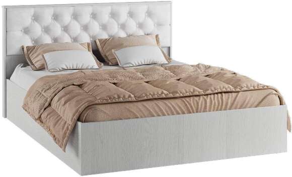 Кровать с настилом ЛДСП Модена МКР-1 160х200, ясень