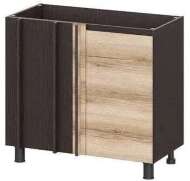 Шкаф кухонный напольный угловой 100 см Берген 10ус (Венге/Дуб Делано) Шкаф кухонный напольный угловой 100 см Берген 10ус (Венге/Дуб Делано)