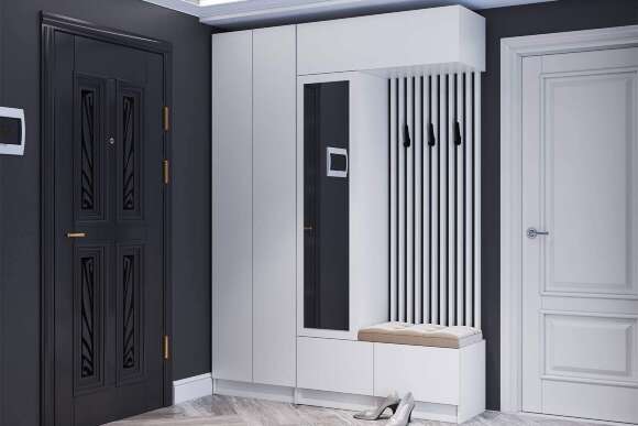 Шкаф для одежды Руэлла, Белый Шкаф для одежды Руэлла, Белый