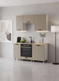 МК Аленушка 1,6м в.5 Орешник Матовый Вижен,скоба черный,сонома