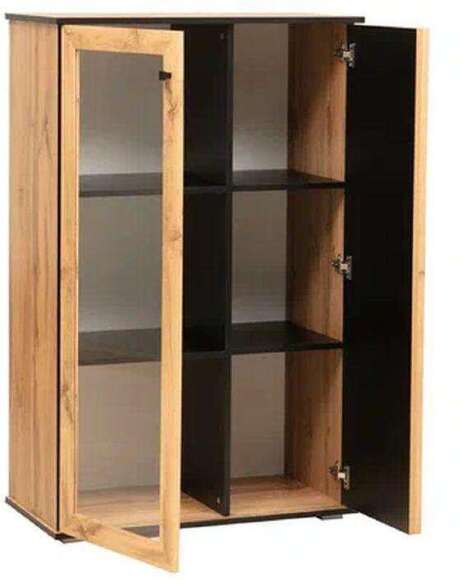 Модульная гостиная Либерти 1 (опора h20) Дуб вотан/Черный