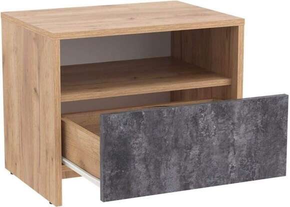 Спальня Бордо Дуб золотой / Цемент темный