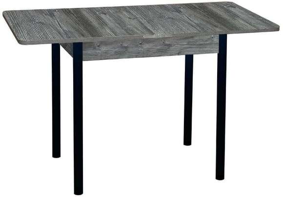 Эко 80х60 стол обеденный раскладной / пасадена/черный