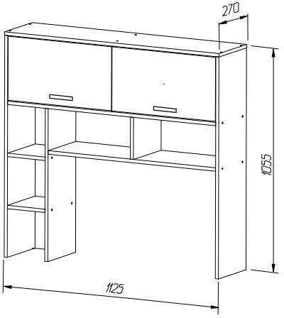 Полка надставка Джуниор MLK