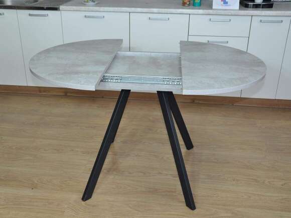 Стол обеденный Нарди Черный / Цемент светлый