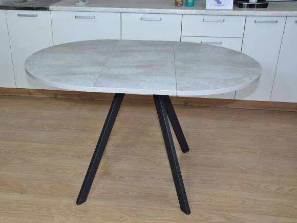 Стол обеденный Нарди Черный / Цемент светлый