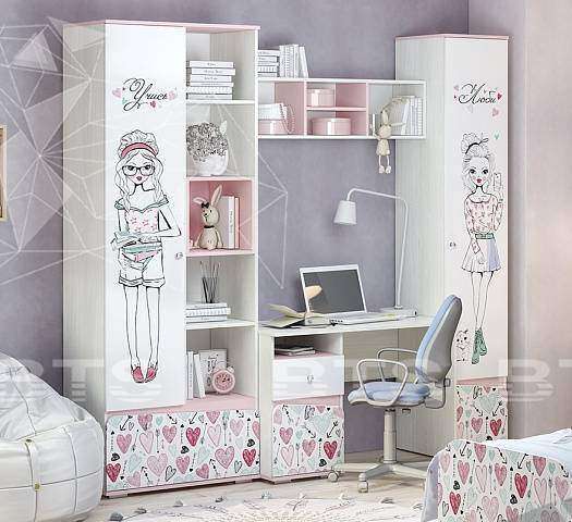 Шкаф с открытыми полками Малибу ШК-18 БТС