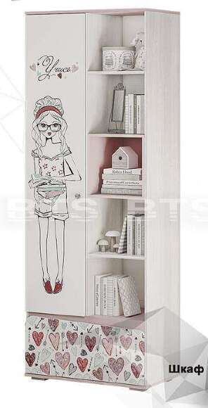 Шкаф с открытыми полками Малибу ШК-18 БТС