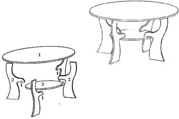 Престиж 13-1 стол журнальный Бодега Темный / Светлый Престиж 13-1 стол журнальный Бодега Темный / Светлый