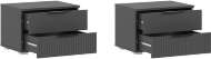Марвэл Тумбы прикроватные (2 шт) (Браш Графит, Графит)