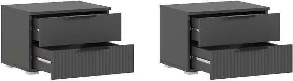 Марвэл Тумбы прикроватные (2 шт) (Браш Графит, Графит)