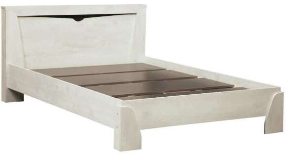 Кровать 33.08-02 с настилом Лючия 1600 Бетон пайн белый/венге Кровать 33.08-02 с настилом Лючия 1600 Бетон пайн белый/венге